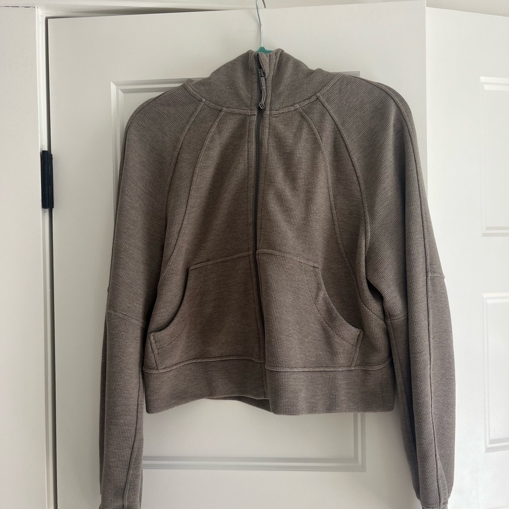 lululemon Scuba waffle Mid Rise Wide-Leg Pant & Jacket - Picture 7 of 16